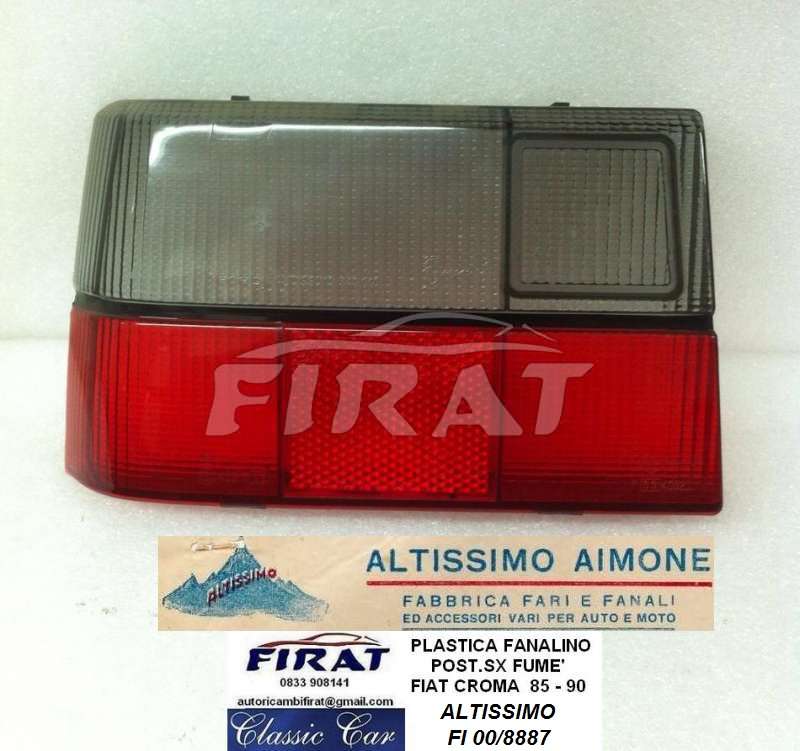 PLASTICA FANALINO FIAT CROMA 85-90 POST.SX FUME'